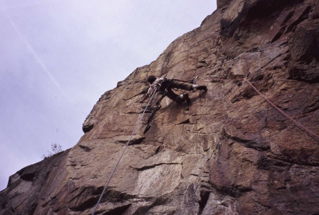 33 parete Aquile incompiuta Trombetta al chiodo lasciato nel 1979