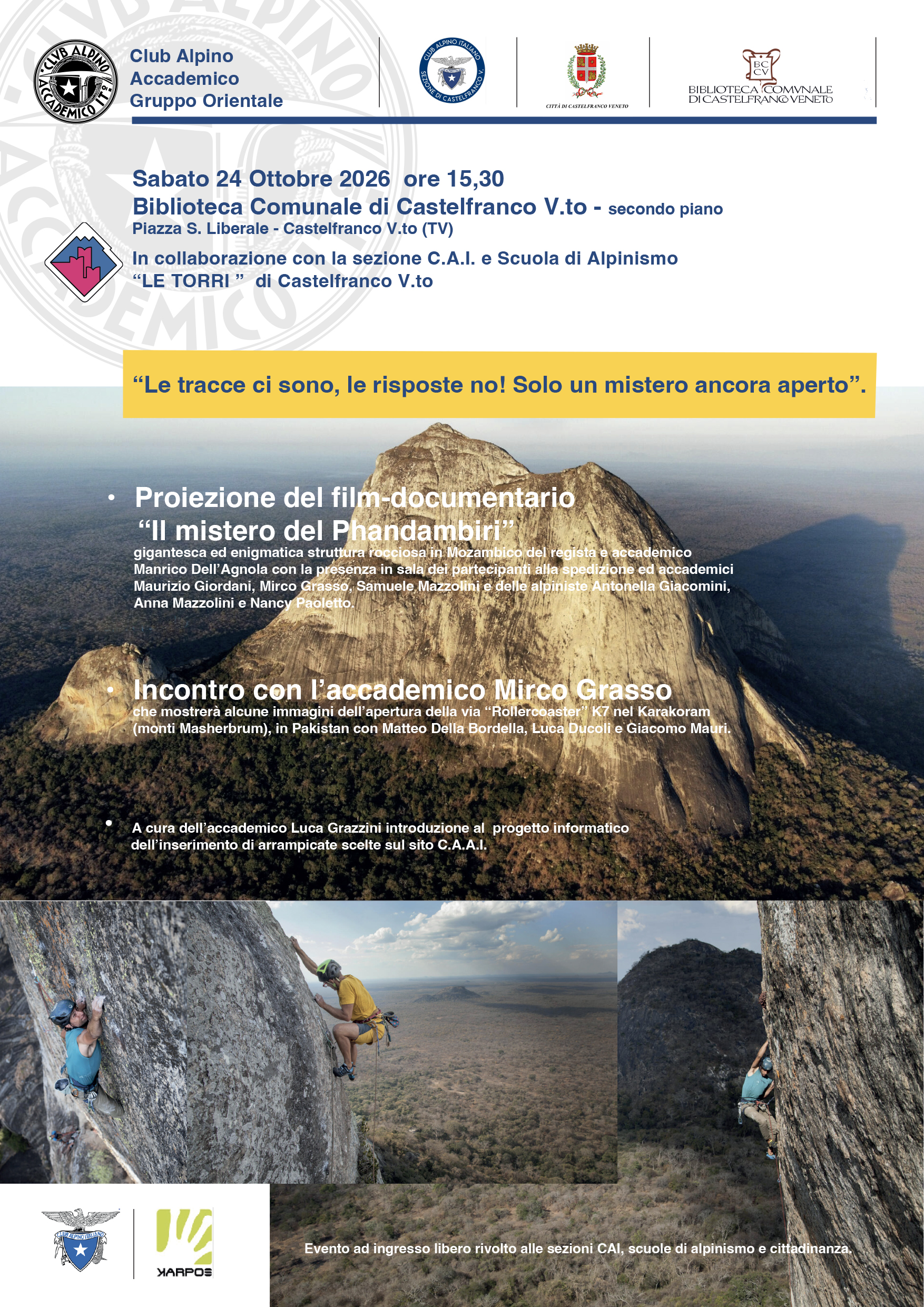 LOCANDINA CONVEGNO CASTELFRANCO PHANDAMBIRI