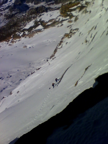 in discesa verso la Sella di Groscavallo