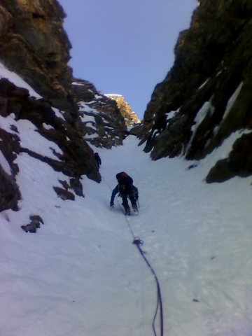 nel couloir di neve