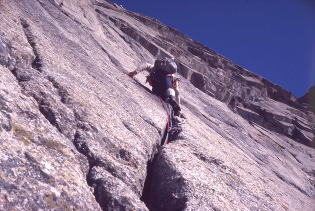 5 SantUnione sulla prima lunghezza della via 1974