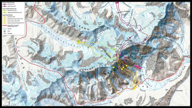 Nanga parbat map