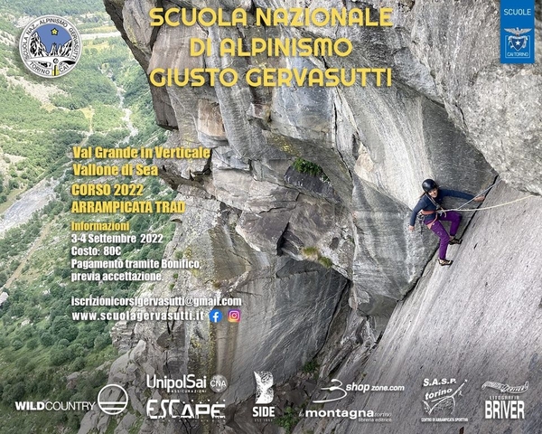 Corso arrampicata trad