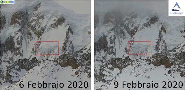 seracco monte bianco crollo 2020 1