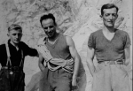 1942 – Ercole Ruchin Esposito con Alfredo Colombo e Gino Valsecchi in Grigna