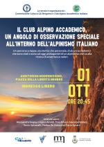Gli Accademici lombardi si raccontano nel panorama dell&#039;alpinismo italiano - NEMBRO (BG) 1 Ottobre 2025